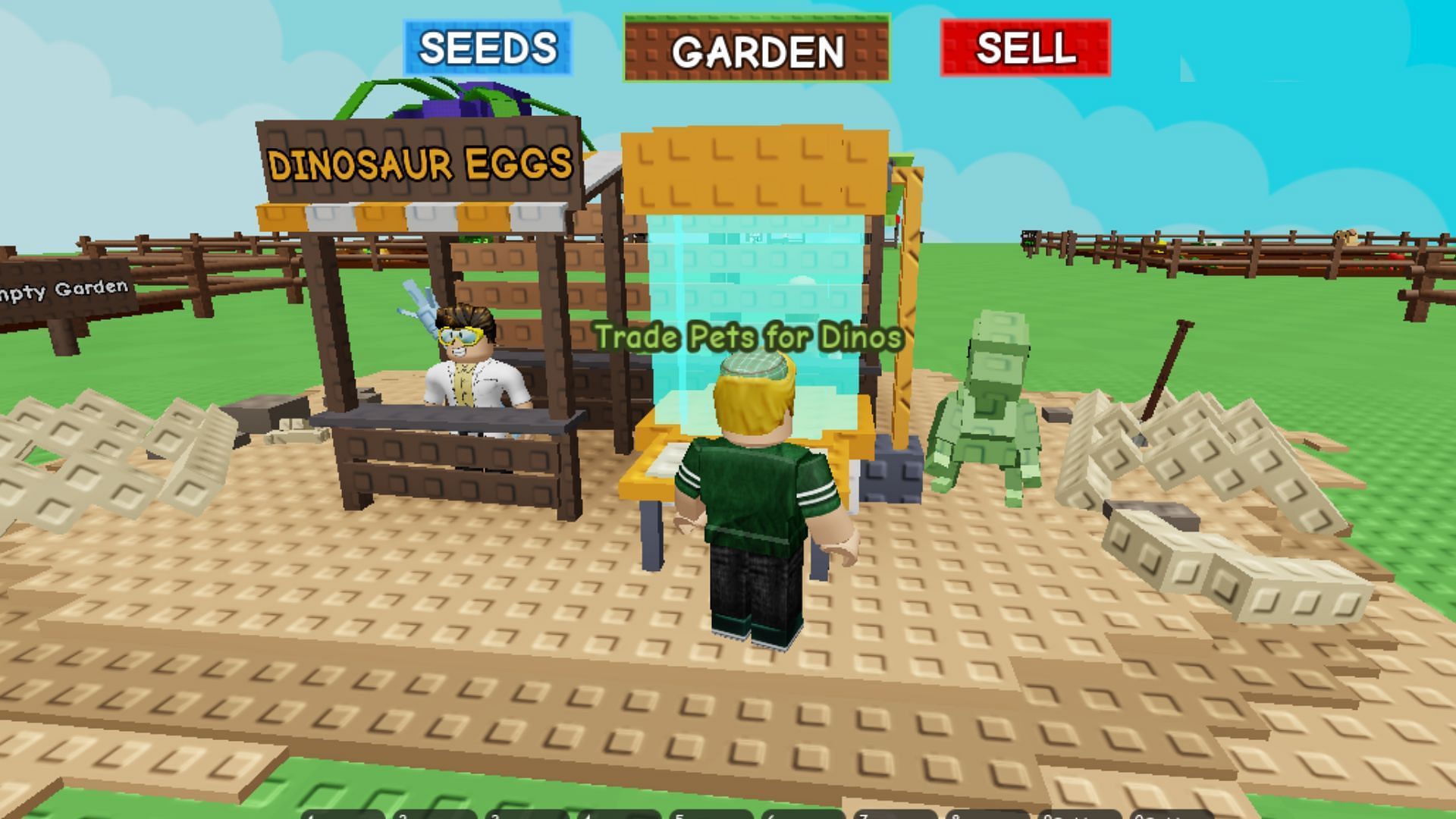 You can trade regular Pets for dinosaurs in the Prehistoric update (Image via Roblox)